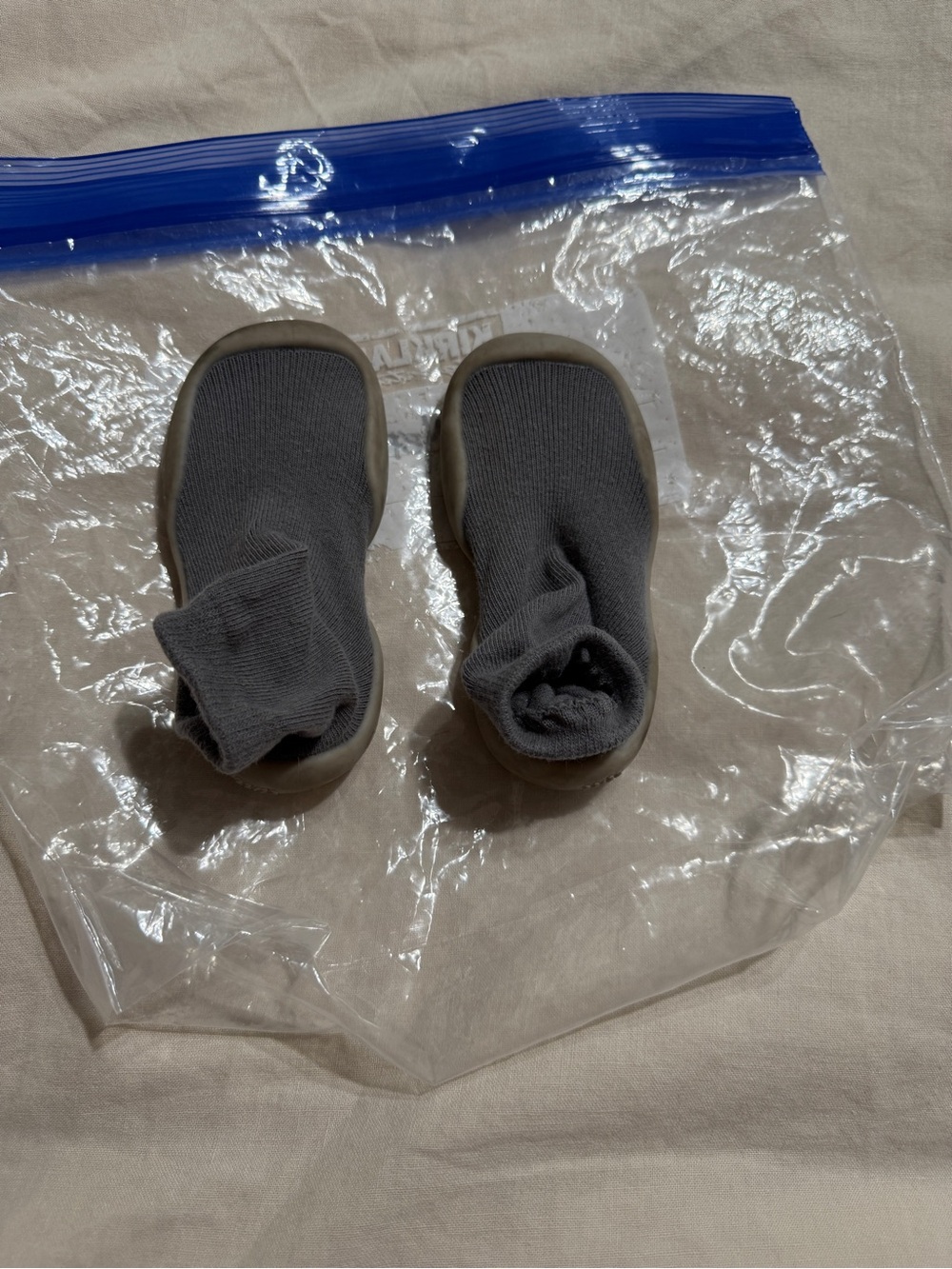 Tiny Explorings Sock Shoes Gray